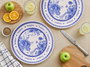 Hermia French Serv Blue Juego de Platos de Servicio (6 Piezas)